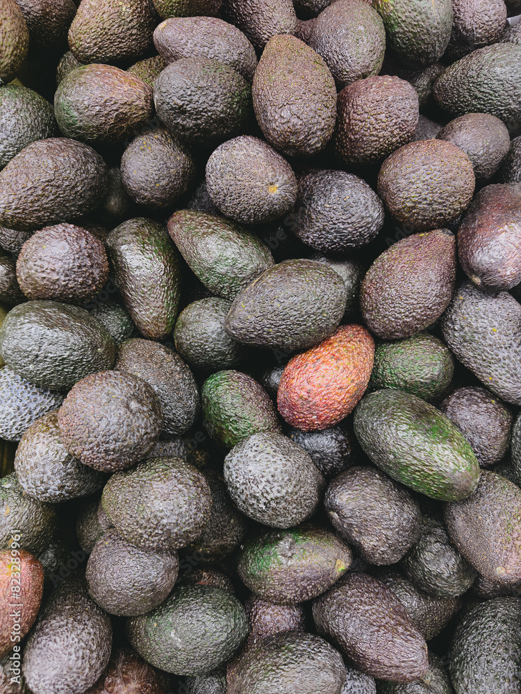Full frame view from above fresh, harvested avocados
Full frame view from above fresh, harvested avocados