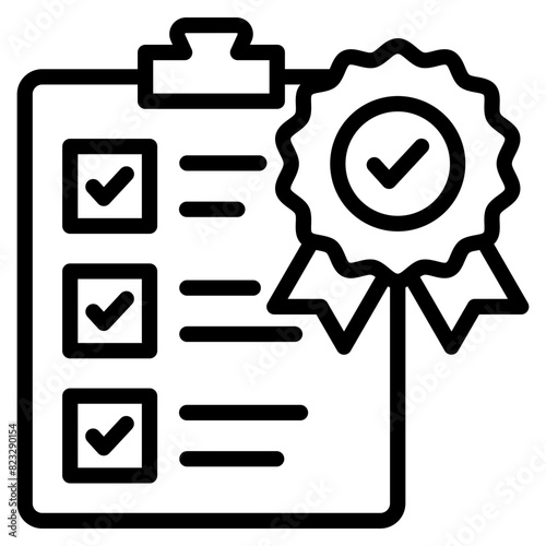 Quality Compliance Icon Element For Design