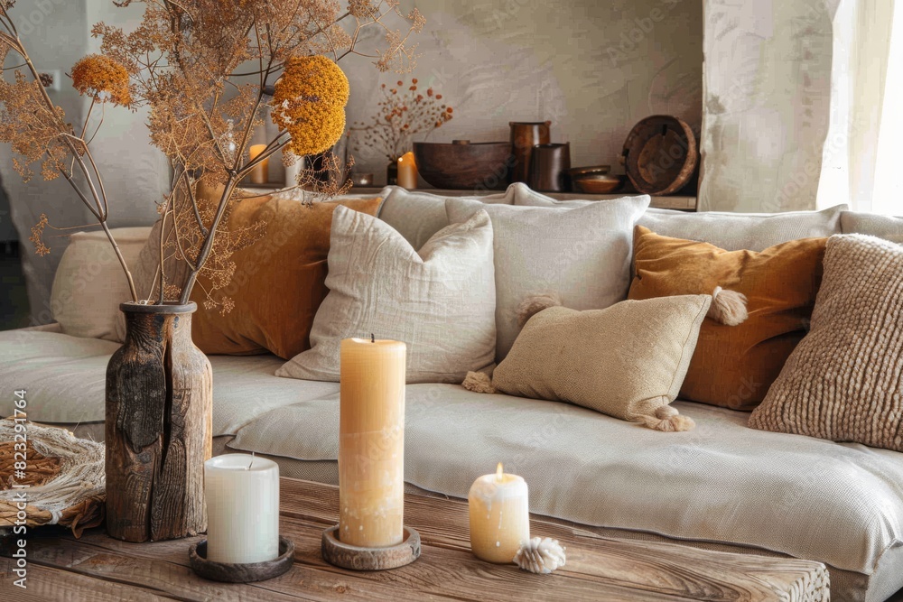 Cozy Living Room Filled With Furniture and Decor Cozy Living Room Filled With Furniture and Decor