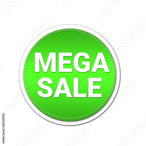 Mega Sale Label Banner Design