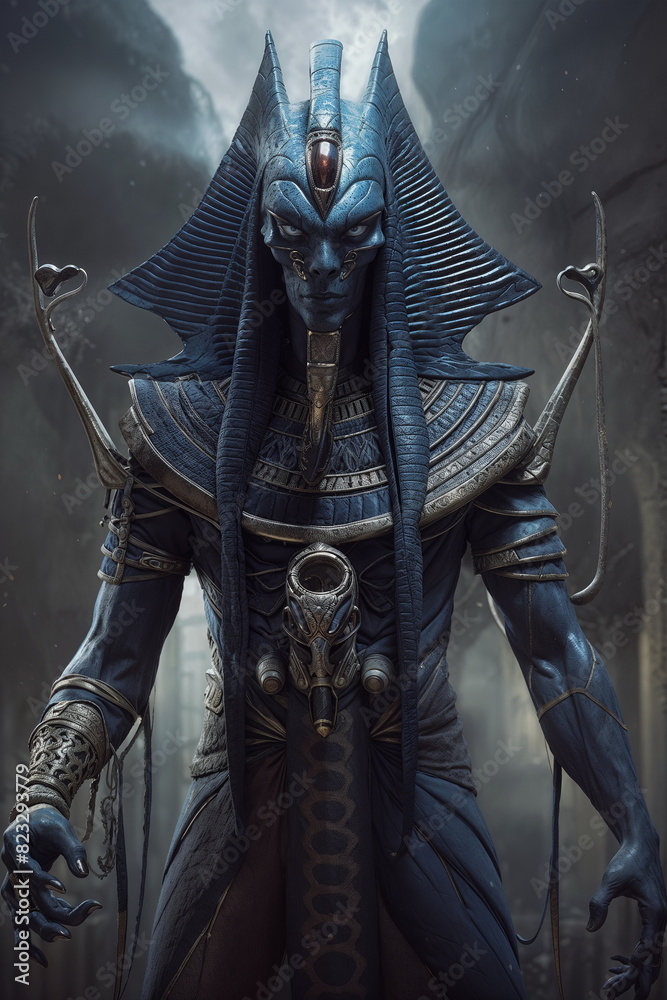 ancient egyptian undead pharaoh, alien, priest