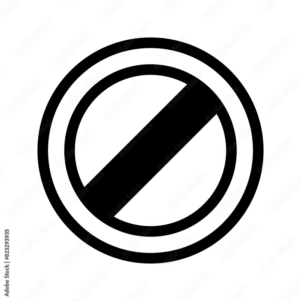Block Icon Vector Symbol Design Illustration Block Icon Vector Symbol Design Illustration