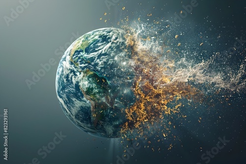 Fracturing Earth A Symbolic Representation of Dimensional Transformation photo