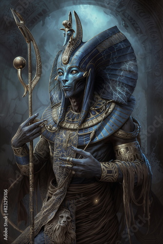 ancient egyptian undead pharaoh, alien, priest © Евгений Высоцкий