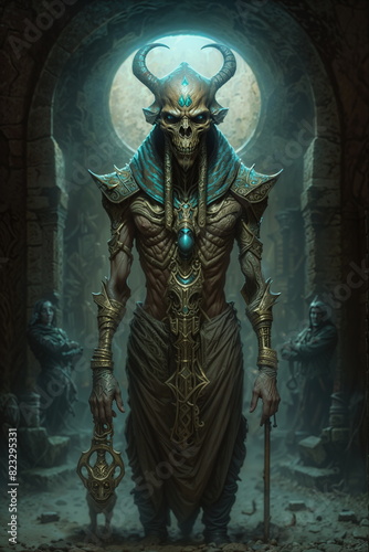 ancient egyptian undead pharaoh, alien, priest