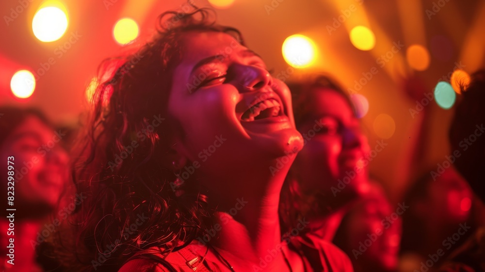 Close-Up of a Girl Enjoying a Concert Close-Up of a Girl Enjoying a Concert