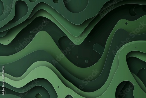 abstract background with greans vaves photo
