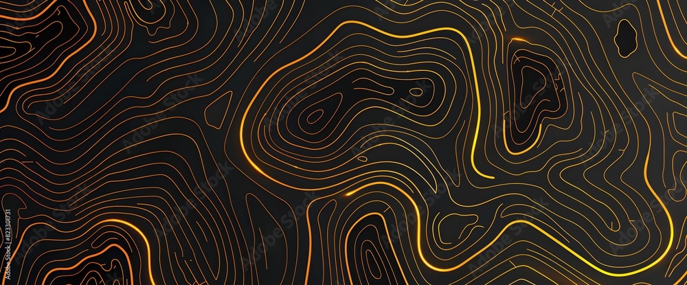Topographic line map pattern background vector illustration with dark blue and gold colors, topographical lines, vector art style, flat design, high resolution, top down view in the style of vector ar Topographic line map pattern background vector illustration with dark blue and gold colors, topographical lines, vector art style, flat design, high resolution, top down view in the style of vector ar