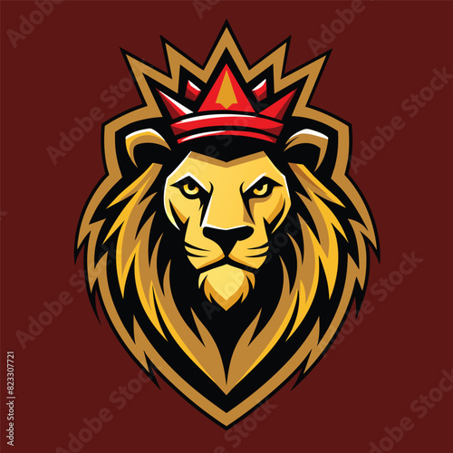 lion logo with crown