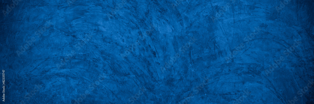 Old wall pattern texture cement blue dark abstract blue color design are light with black gradient background. Old wall pattern texture cement blue dark abstract blue color design are light with black gradient background.