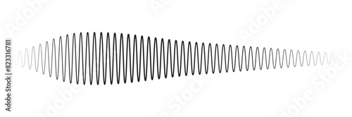 sound icon set. digital recorder voice audio wave vector symbol. soundwave frequency icon in black and white color. Sound waves, Equalizer, Audio waves, Radio signal, Music.