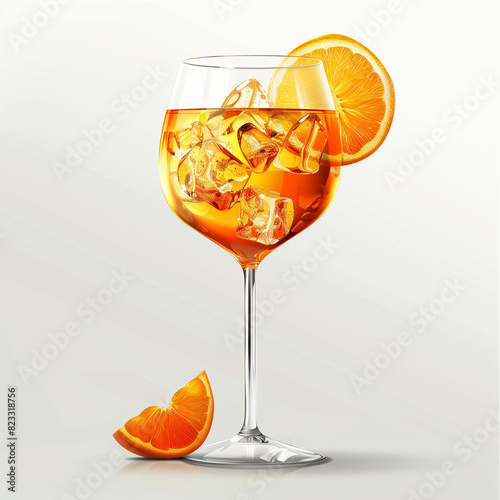 Trendy Aperol Drink with Vibrant Garnish