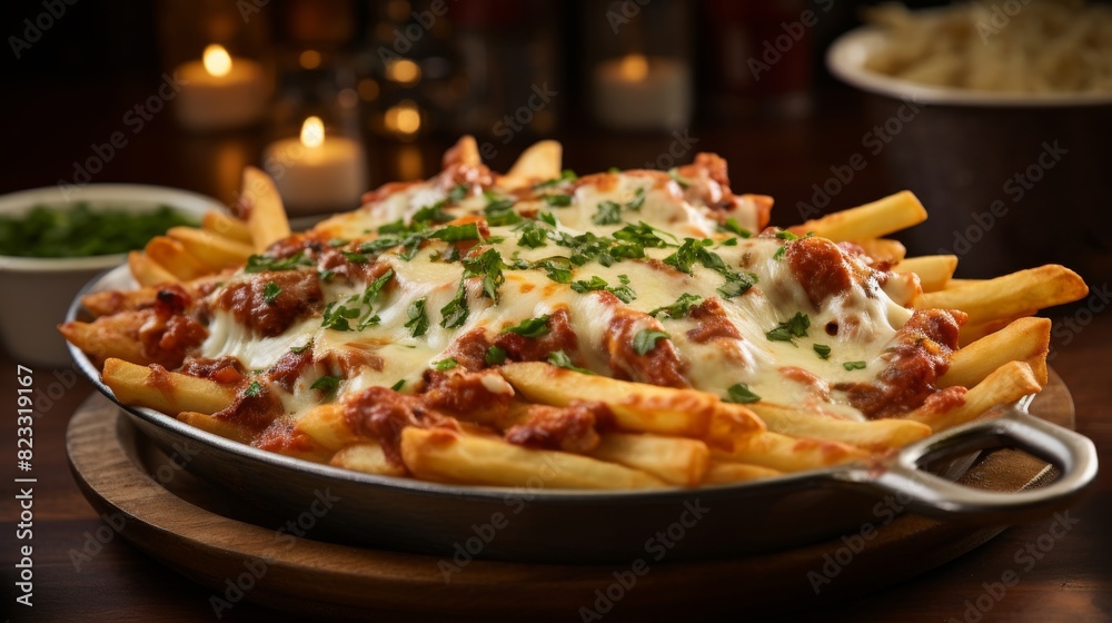 Platter of rich and cheesy baked ziti Platter of rich and cheesy baked ziti