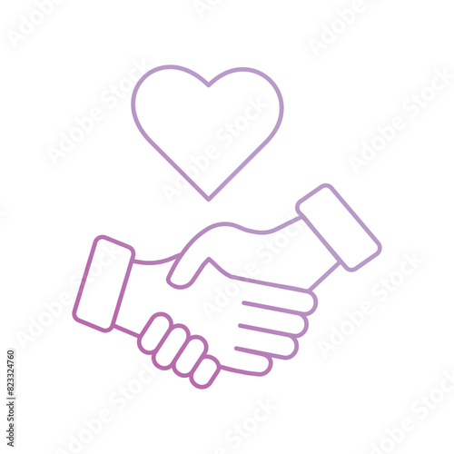 forgiveness icon with white background vector stock illustration