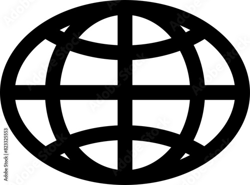 길쭉한 지구 아이콘