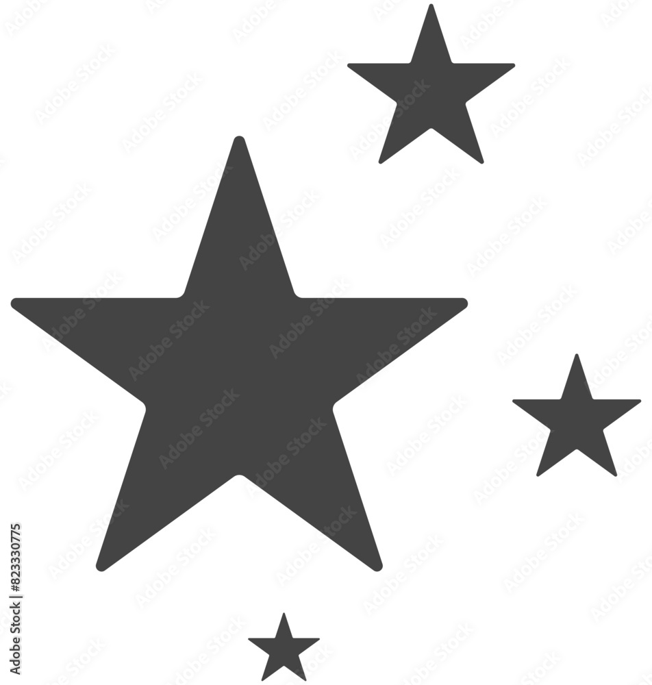 Obraz premium Stars icon vector isolated on white background.