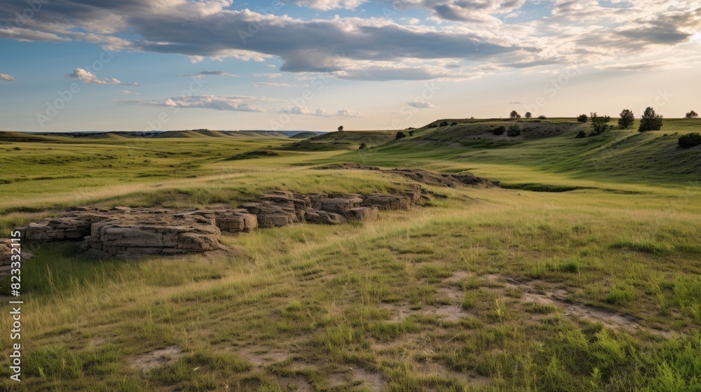 Harsh landscape of the prairie Harsh landscape of the prairie