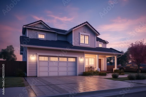 Wallpaper Mural 3d rendering of house model for real estate 
 Torontodigital.ca