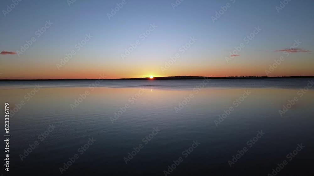Lake Jamno sunset in Poland. A peaceful and captivating scene. Lake Jamno sunset in Poland. A peaceful and captivating scene.