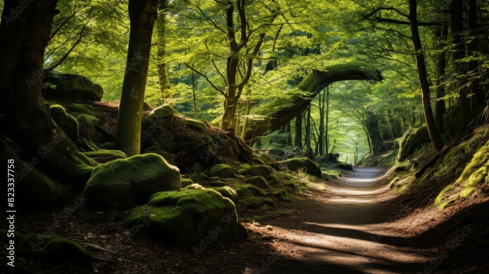 Obraz premium Forest landscape: a hidden gem.