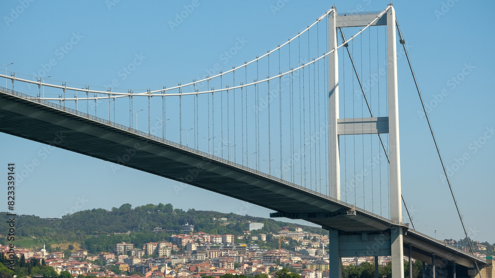 Under view of Bosphorus Bridge, Istanbul Turkey. Under view of Bosphorus Bridge, Istanbul Turkey.