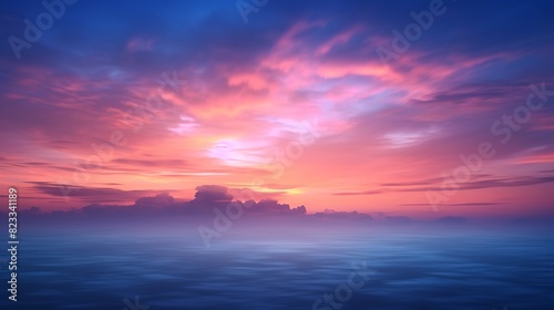 Abstract blurred beautiful sunset background