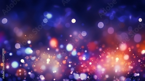 Abstract beautiful lights bokeh at night time,Abstract background