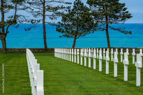 American Cemetery overlooking Omaha Beach in Normandy
 photo