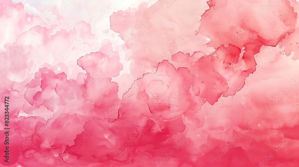 Fototapeta premium abstract, illustration, background, textured, design, bright, pattern, paint, vector, pink background, pink color, colours, horizontal, art, blank, grunge, no people, soft, watercolor, copy space, lig