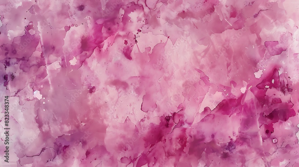 Fototapeta premium abstract, illustration, background, textured, design, bright, pattern, paint, vector, pink background, pink color, colours, horizontal, art, blank, grunge, no people, soft, watercolor, copy space, lig