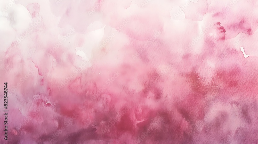 Fototapeta premium illustration, background, textured, design, bright, pattern, paint, vector, pink background, pink color, colours, horizontal, art, blank, grunge, no people, soft, watercolor, copy space, lig