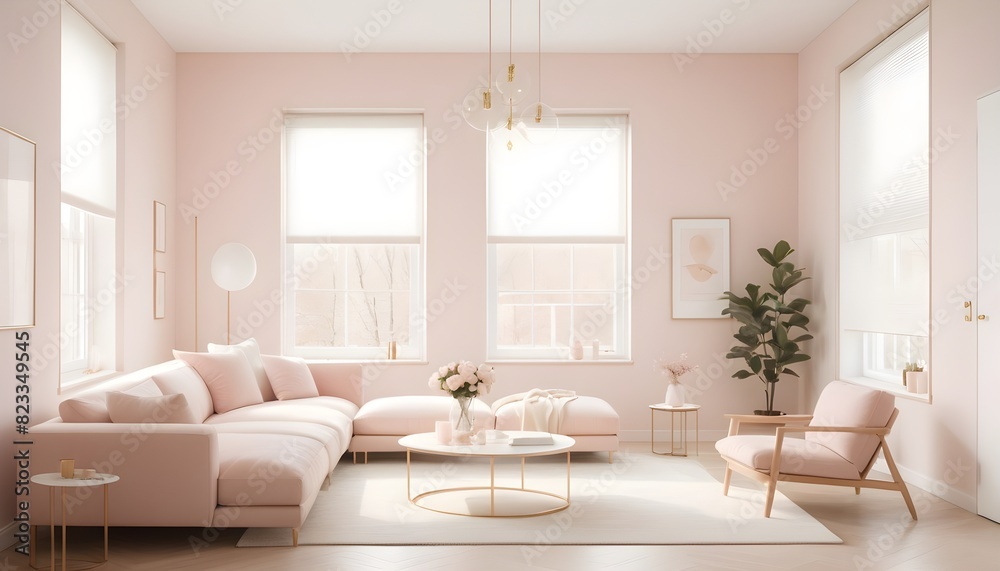 white and gold theme interior modern minimalism photo realism white and gold theme interior modern minimalism photo realism