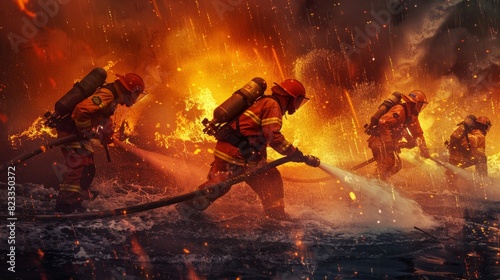 Firefighters risk their lives to save others and protect property fromHuo Zai .