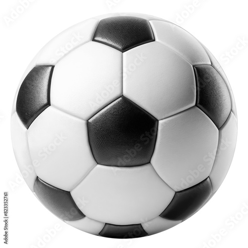 Black and white Soccer ball cut out
