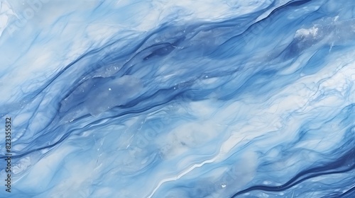 Abstract blue color of marble texture for background, wallpaper
