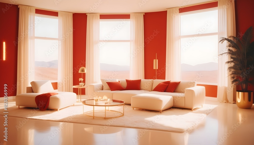 white and gold theme interior modern minimalism photo realism white and gold theme interior modern minimalism photo realism