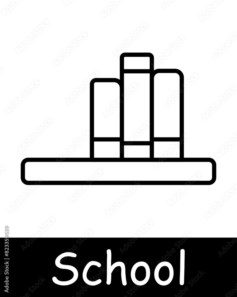 School line icon. Book, tools, bell, math, sport, Graduation cap, hand, education, academic achievement, learning, student, scholarship, support, knowledge, institution, teaching. School line icon. Book, tools, bell, math, sport, Graduation cap, hand, education, academic achievement, learning, student, scholarship, support, knowledge, institution, teaching.