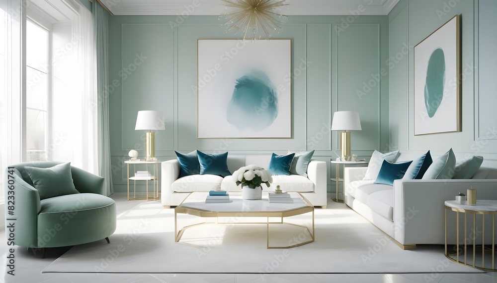 white and gold theme interior modern minimalism photo realism white and gold theme interior modern minimalism photo realism