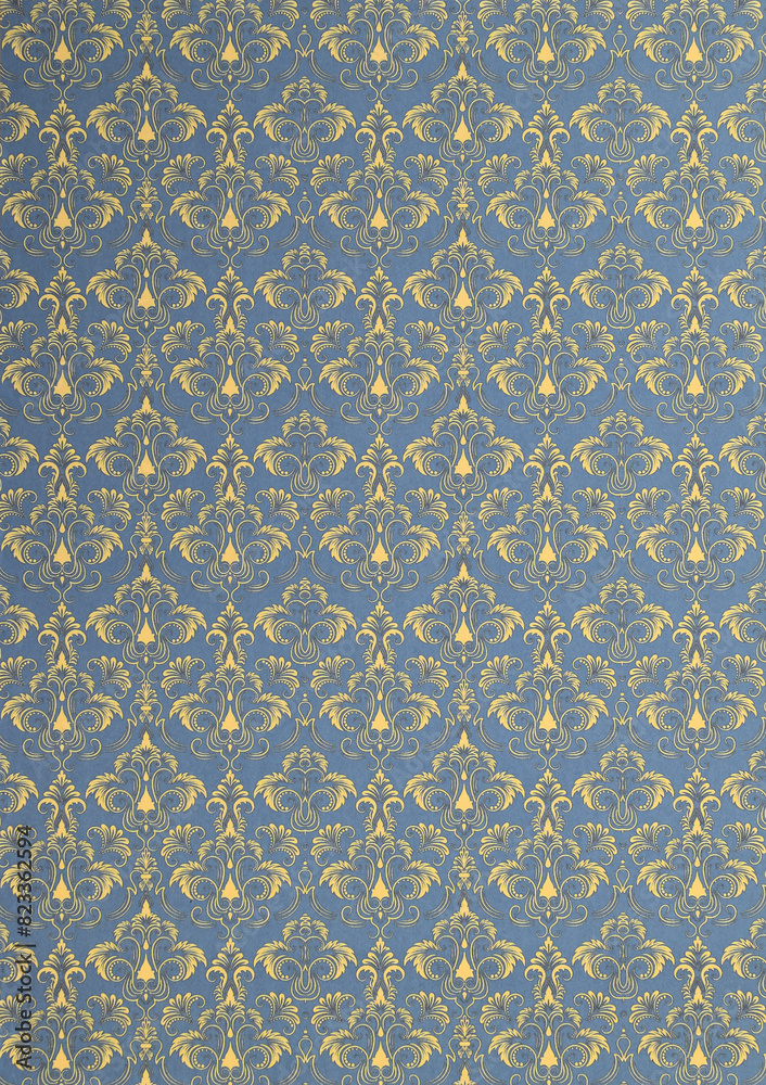 Old wallpaper on the wall. Old wallpaper for texture or background. Old wallpaper on the wall. Old wallpaper for texture or background.