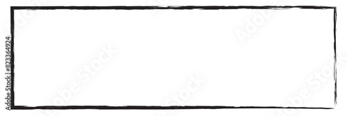 Grunge square and rectangle frames. Ink empty black boxes set. Rectangle borders collections. Rubber square stamp imprint. Vector illustration isolated on white background 