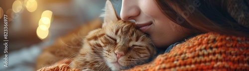 Picture a cat feeling affectionate, gently nuzzling its owners face