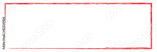 Vector Grunge Frame Set. Brush strokes frame. Red grunge square borders, paint brushes photo frames and hand drawn antique edges texture. Ink paint brush stain. Brush stroke rectangle frame. 