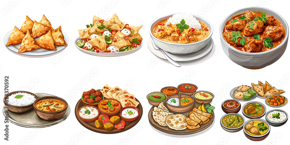 India food png isolated set in 3d transparent using for mock up. India food png isolated set in 3d transparent using for mock up.