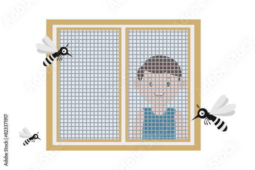 mosquito wire screen prevention mosquito bite