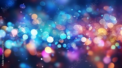 Abstract background with bokeh defocused lights