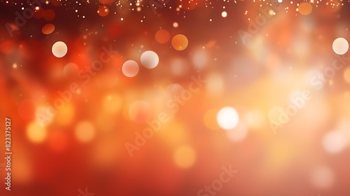 ABSTRACT BACKGROUND Christmas background for web,Positive emotion festival or celebration,Red and orange holiday bokeh