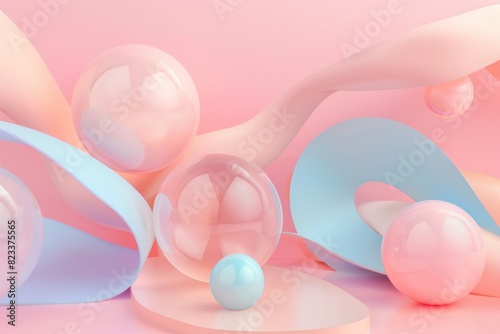 Colorful easter eggs on pastel background for spring holiday celebration and festive decoration
