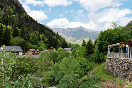 mountain village in the mountains