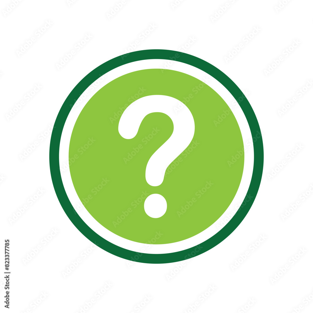 Question icon vector logo design template Question icon vector logo design template