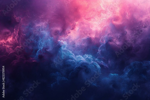Digital artwork of abstract blue and purple, high quality, high resolution photo